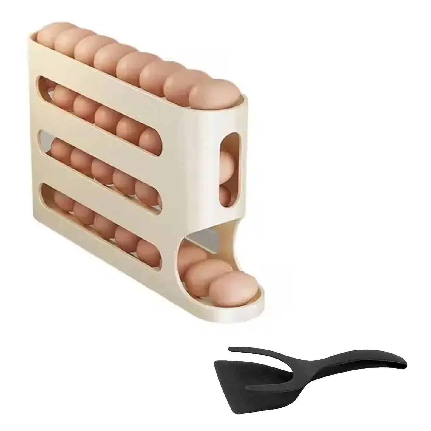 Organizador Huevos Dispensador Cucharon
